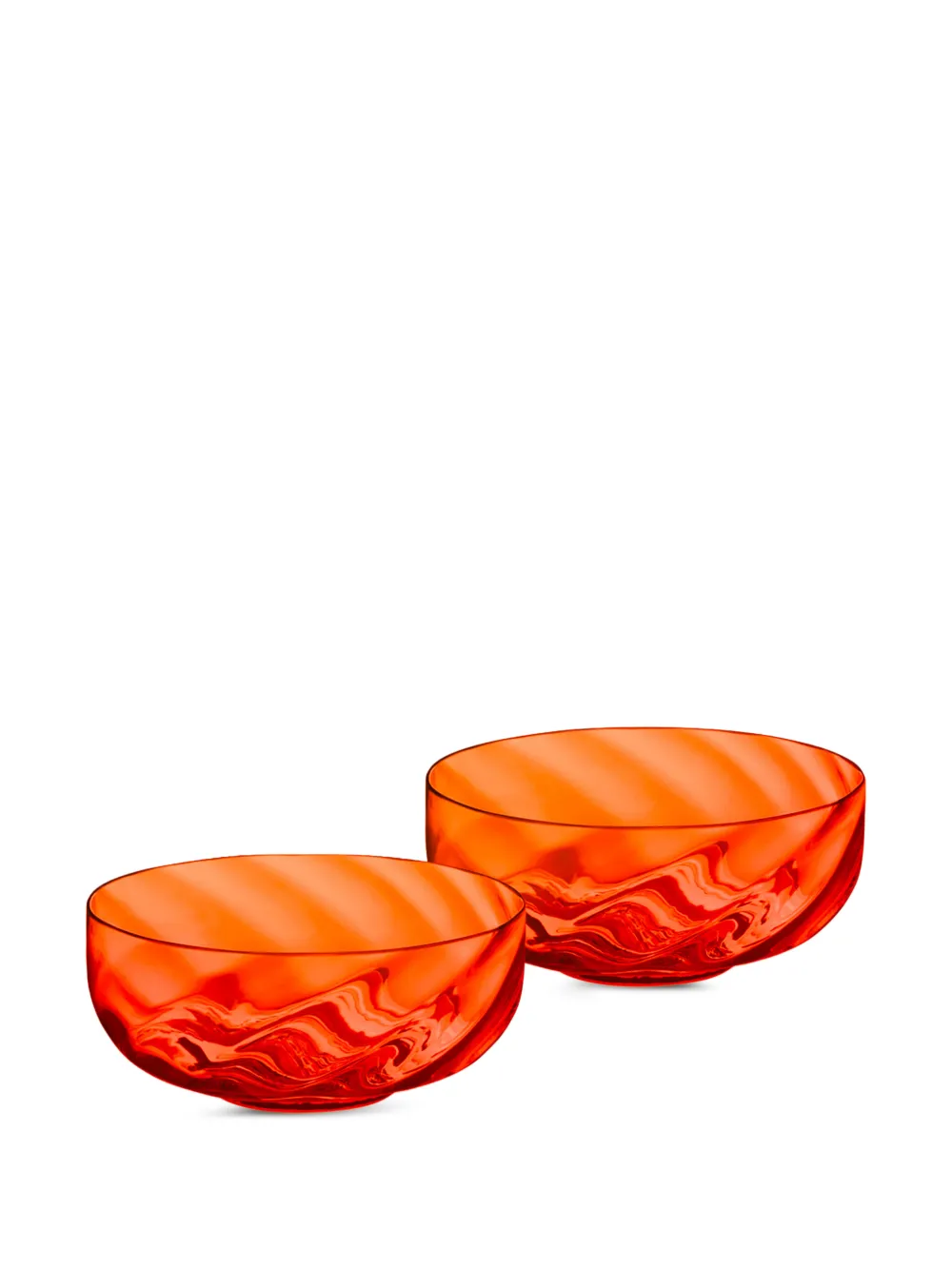 Dolce & Gabbana Carretto Siciliano diamond-cut set of two bowls - Red
