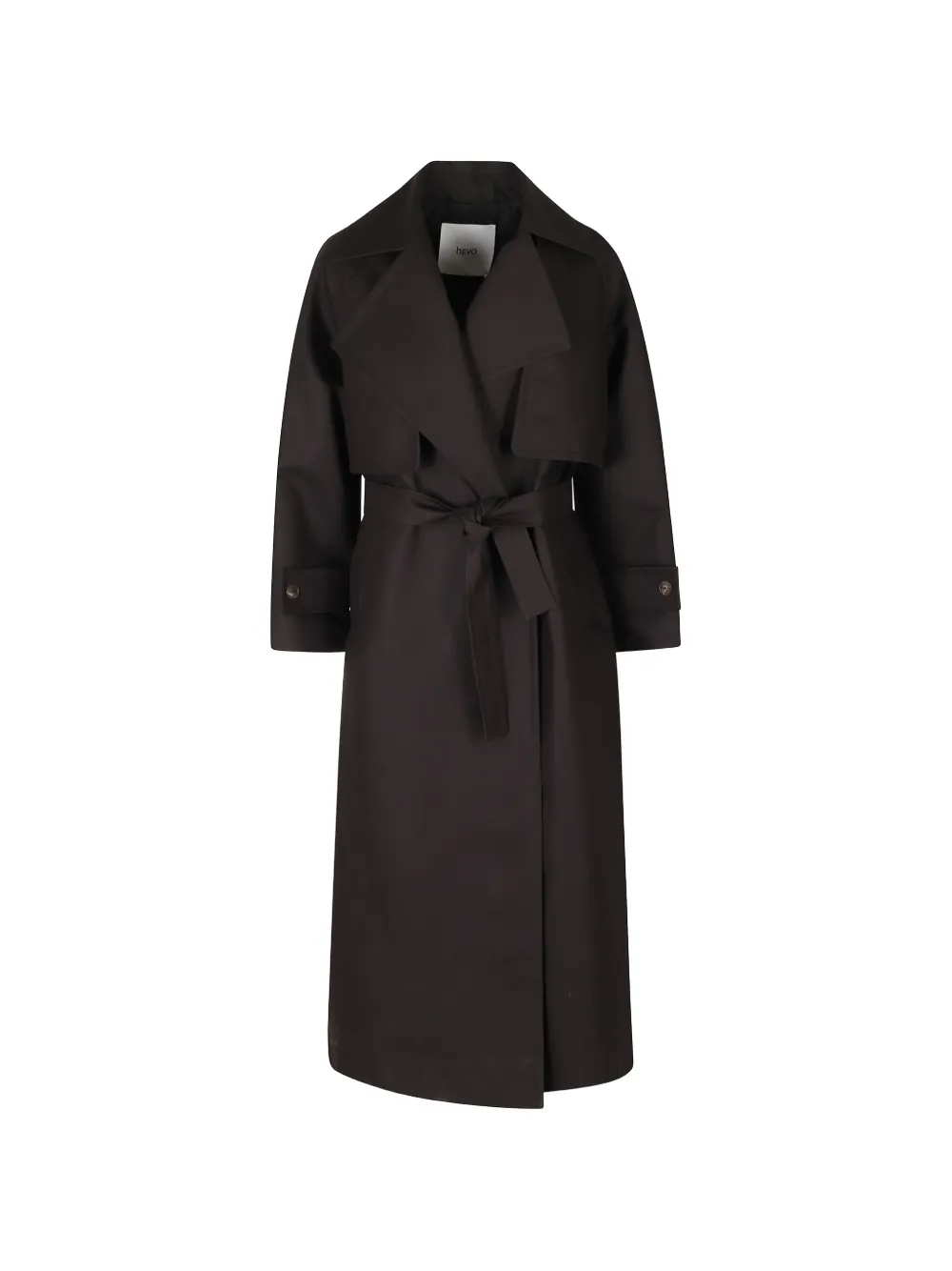 Hevo Margherita belted trench coat - Marrone