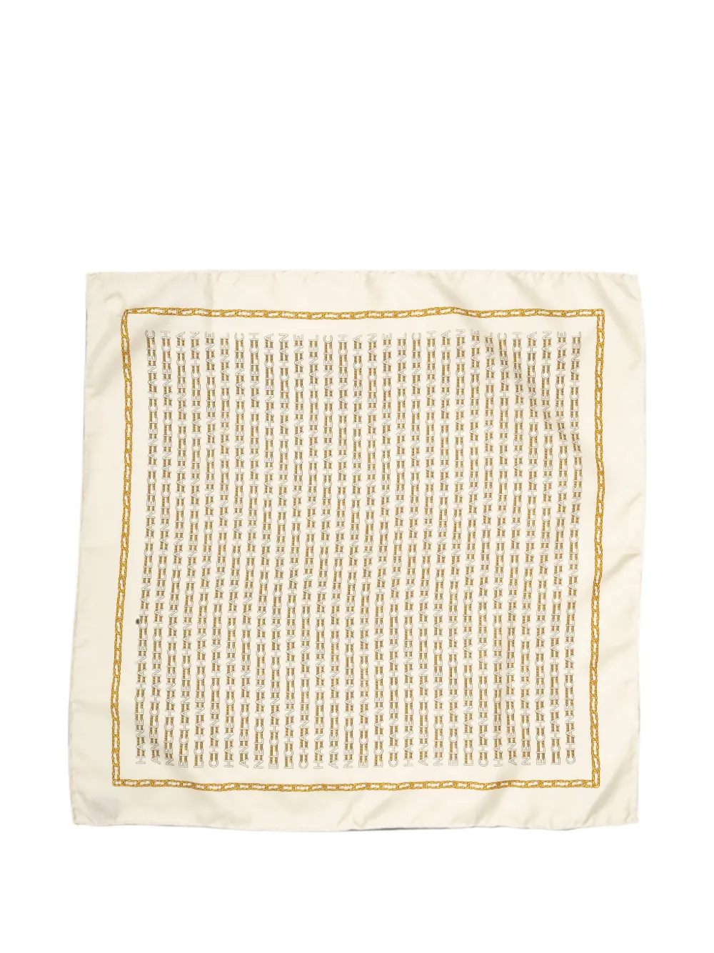 CHANEL Pre-Owned logo-print chain-link scarf - Nude