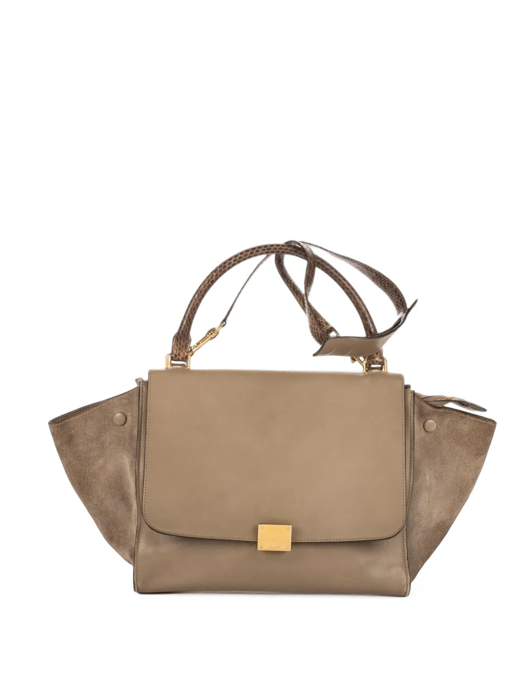 Celine Pre-Owned MM Trapeze tote bag - Nude