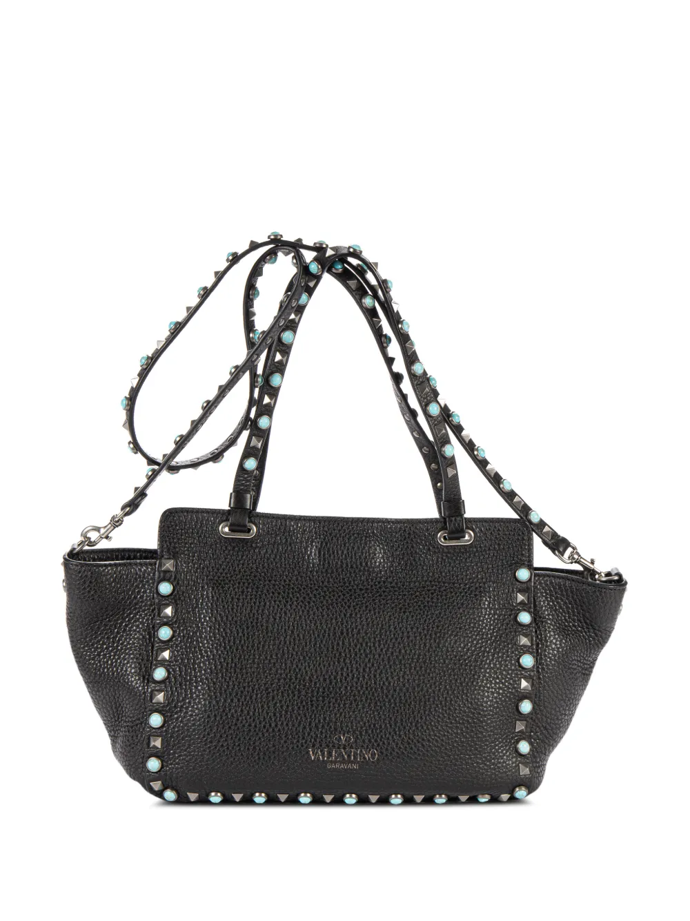 Valentino Garavani Rockstud Rolling shoulder bag - Nero