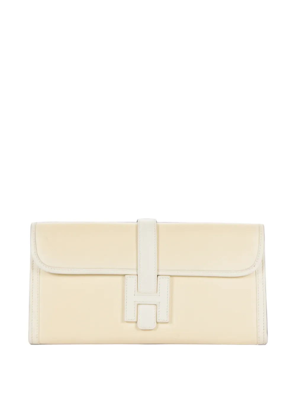 Hermès Pre-Owned 29 Jige Elan leather clutch bag - Neutrals