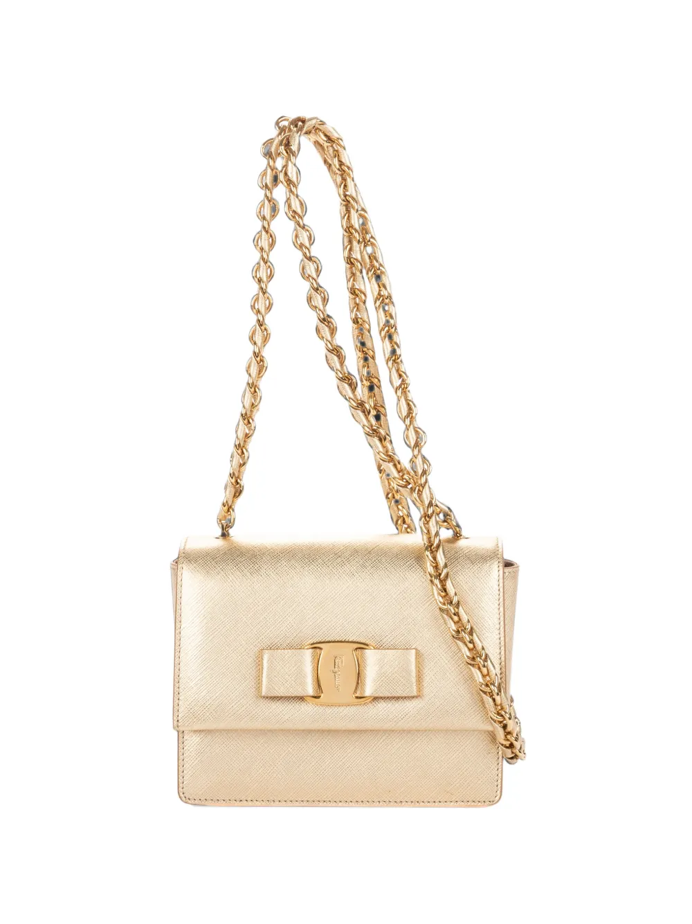 Ferragamo Pre-Owned Vara Bow cross body bag - Oro
