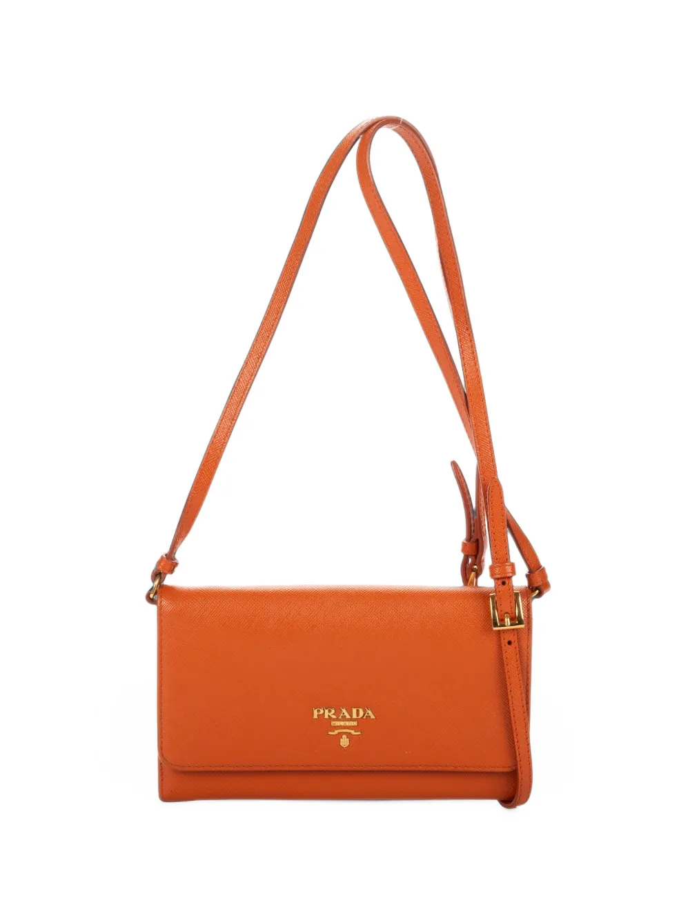 Prada Pre-Owned Saffiano leather cross body bag - Arancione