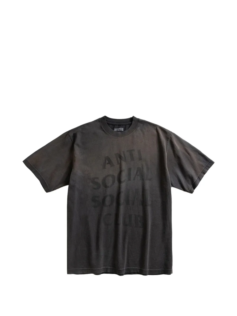 Anti Social Social Club Missing logo-print cotton T-shirt - Schwarz