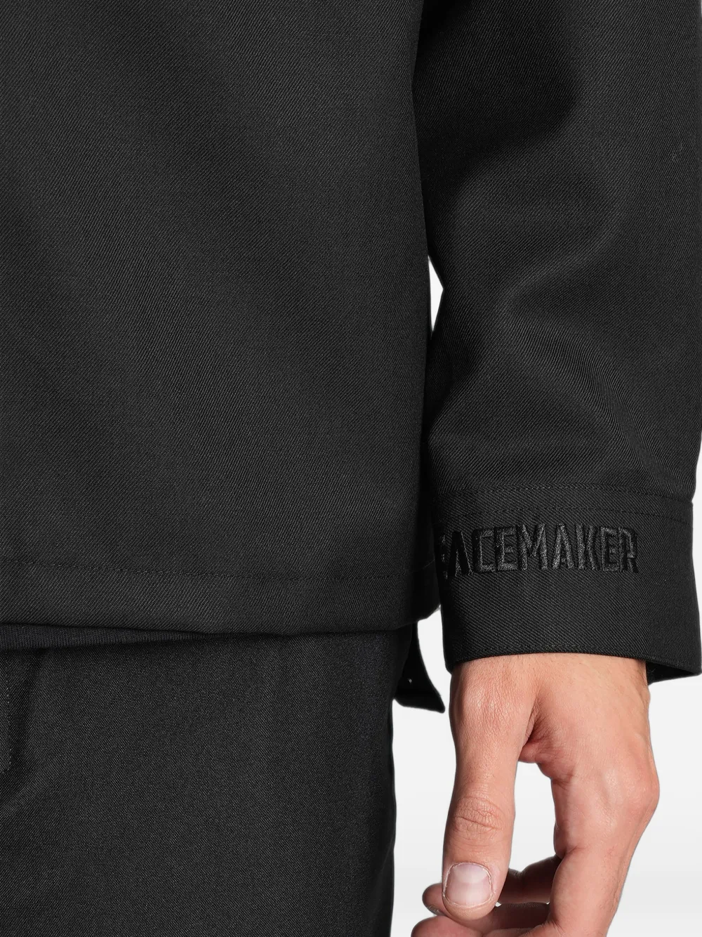 Peacemaker Oamc zip-up shirt jacket Zwart