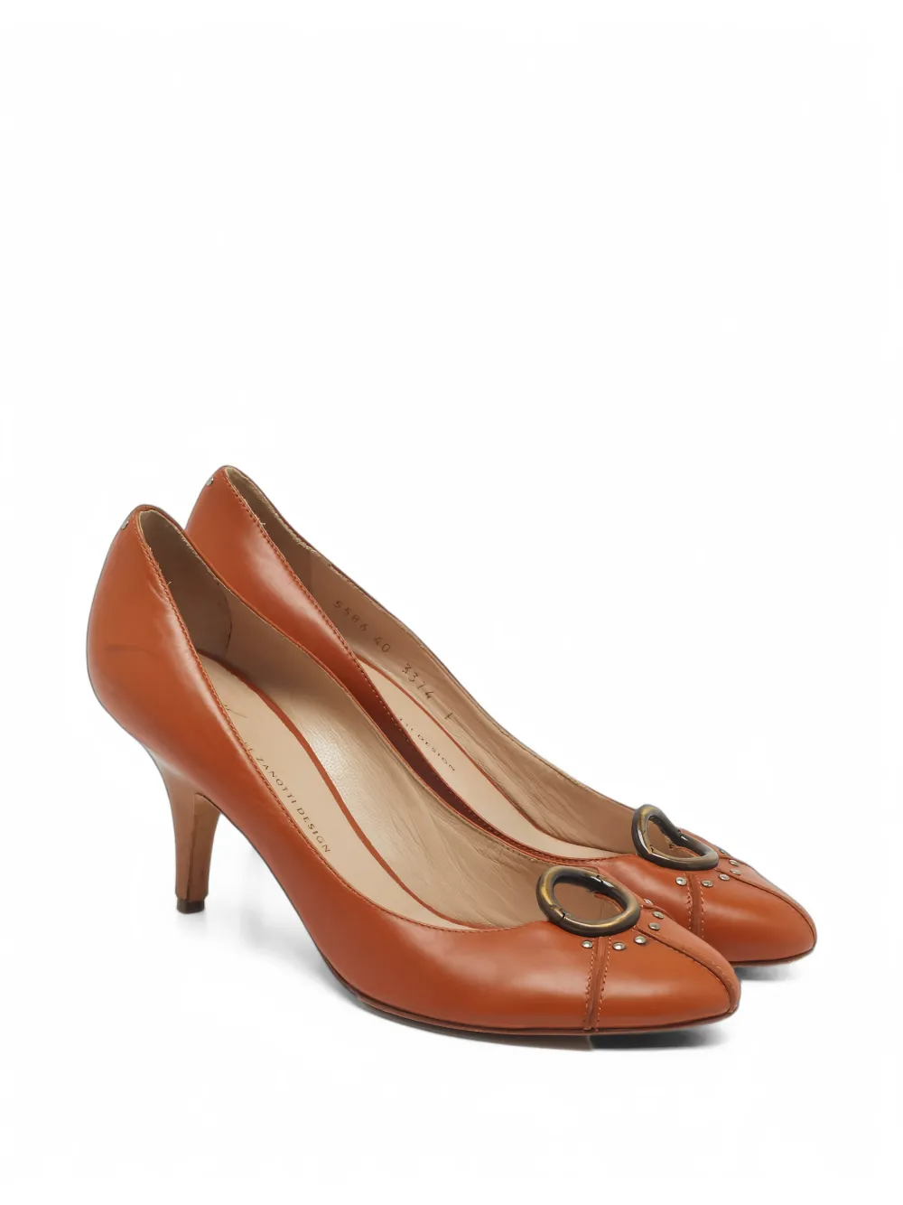 Giuseppe Zanotti Vintage Lucrezia ring-detail pumps - Braun
