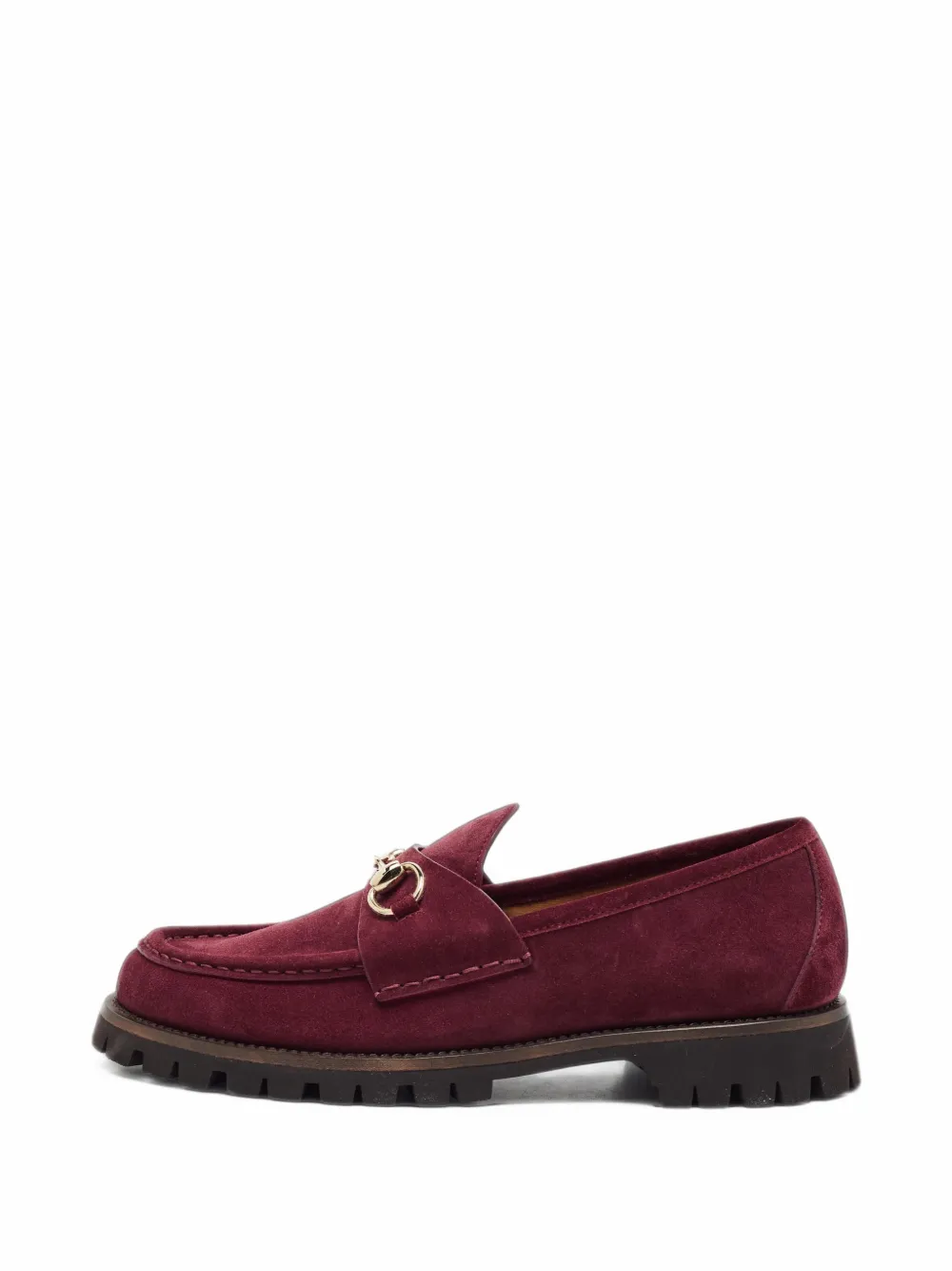 Gucci Pre-Owned Horsebit lug-sole loafers - Rot