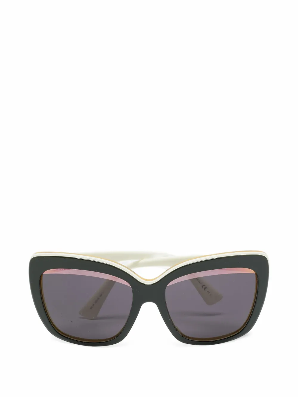 Christian Dior Pre-Owned GraphicF cat-eye sunglasses - Verde
