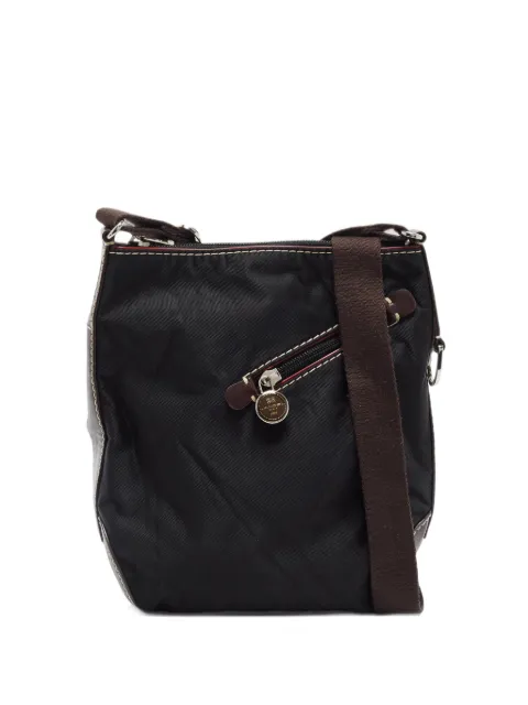 Lancel Vintage leather-trimmed crossbody bag