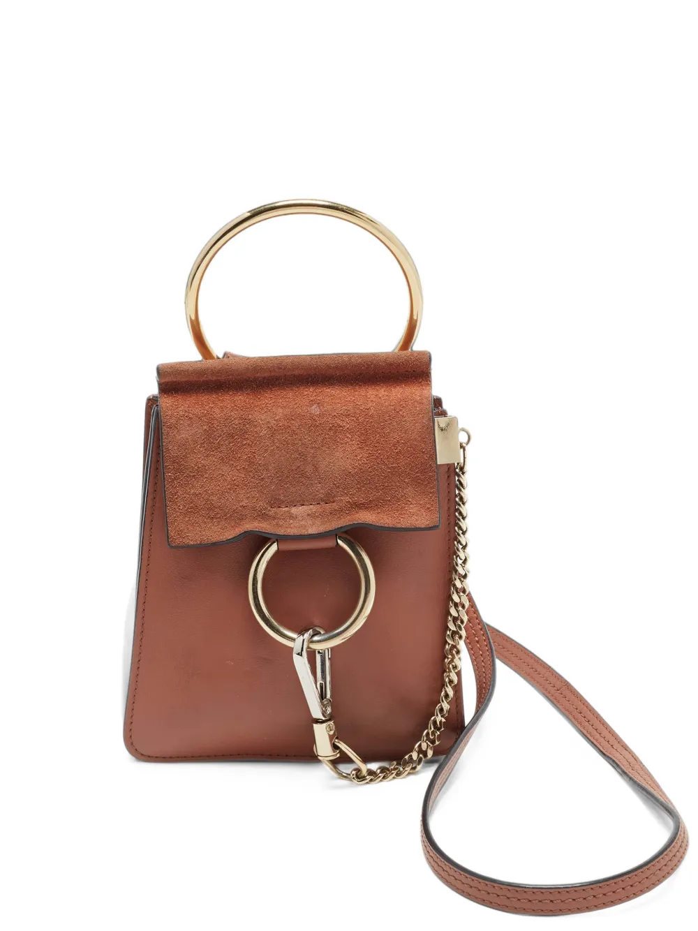 Chloé Pre-Owned mini Faye Bracelet crossbody bag - Braun