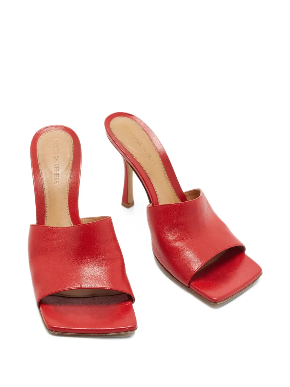 Bottega Veneta Pre-Owned Stretch square-toe sandals - Rot