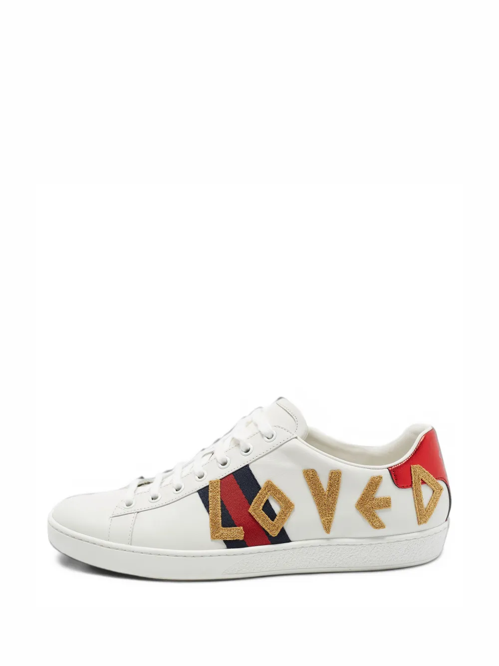 Gucci Pre-Owned Ace Loved leather sneakers - Weiß