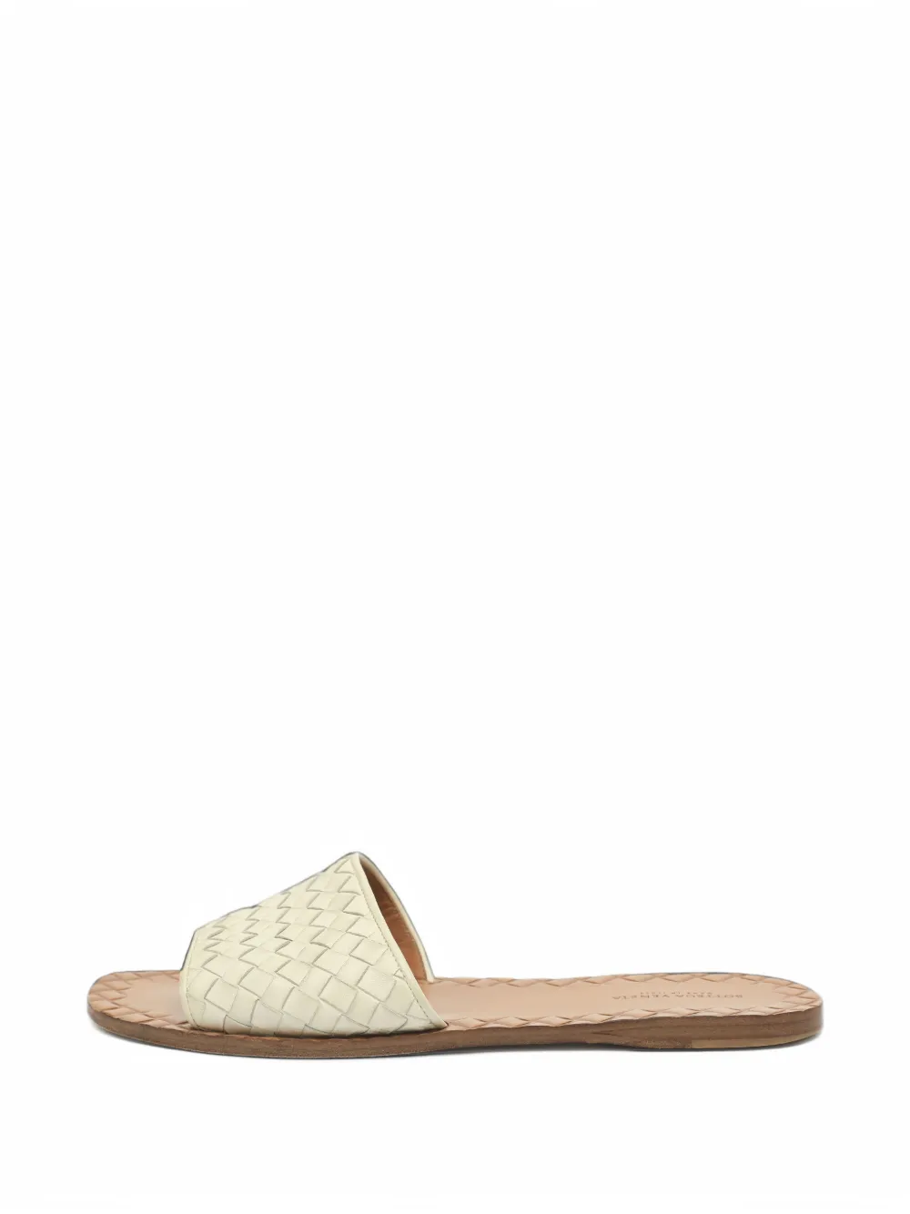 Bottega Veneta Pre-Owned Ravello Intrecciato leather sandals - Weiß