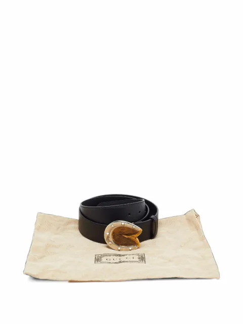 Gucci Pre-Owned cinturón con hebilla de herradura