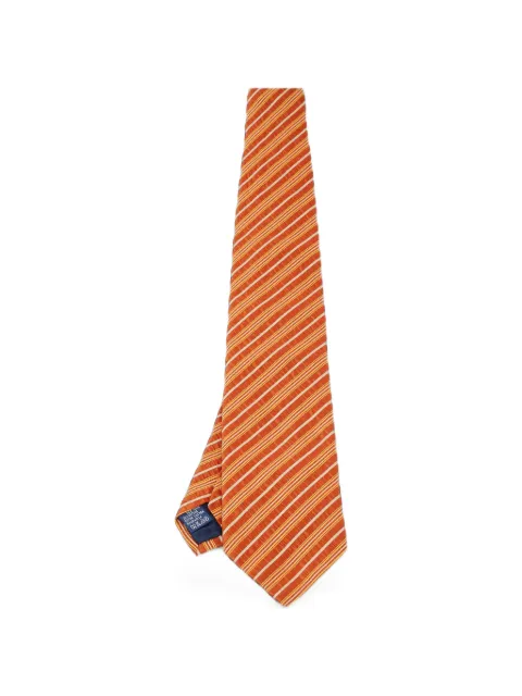 Burberry Pre-Owned diagonal-striped seersucker tie