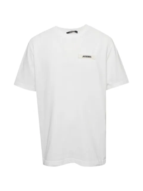 Jacquemus Pre-Owned logo-patch crew-neck T-shirt