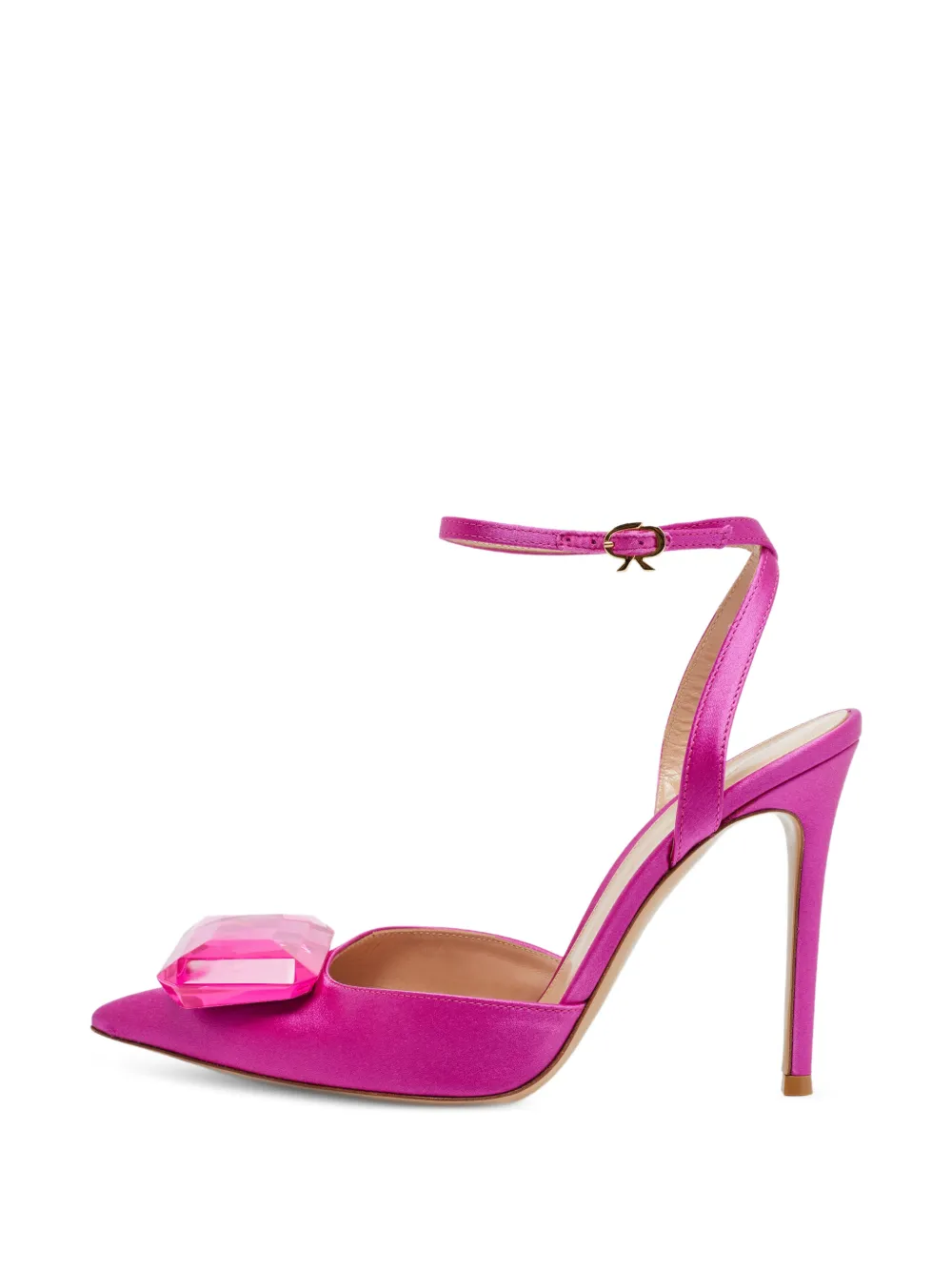 Gianvito Rossi Jaipur jewel-embellished pumps - Rosa