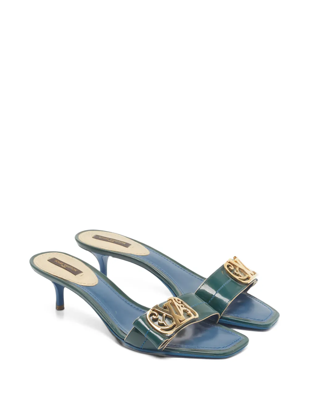 Louis Vuitton Pre-Owned patent leather sandals - Bleu