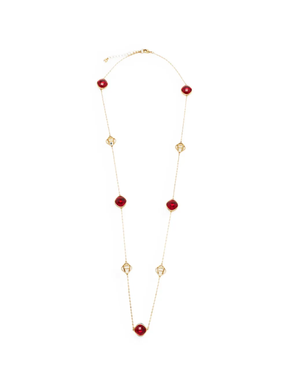 Aigner Vintage Logo crystal necklace - Oro