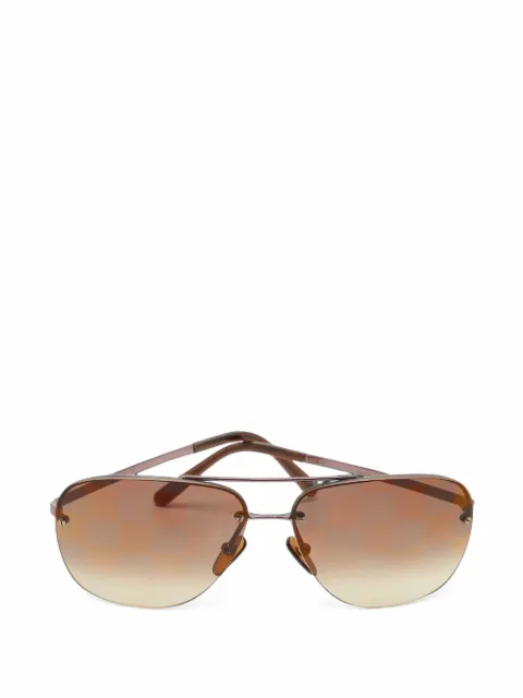 Louis Vuitton Pre-Owned Damier Socoa pilot sunglasses