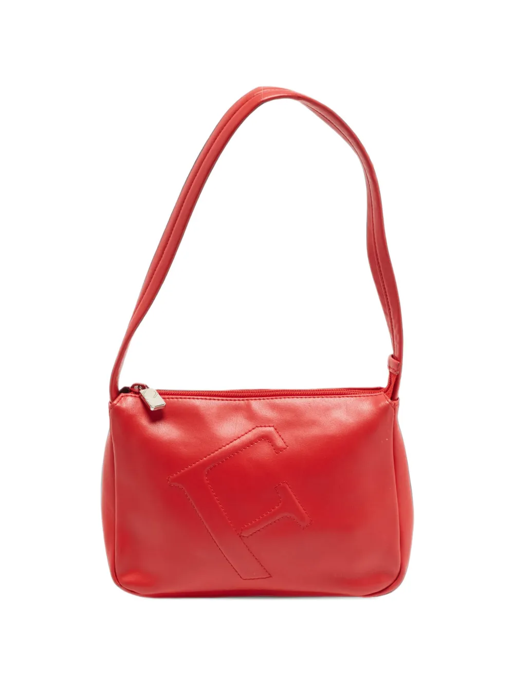 Furla stitched logo tote bag - Rosso