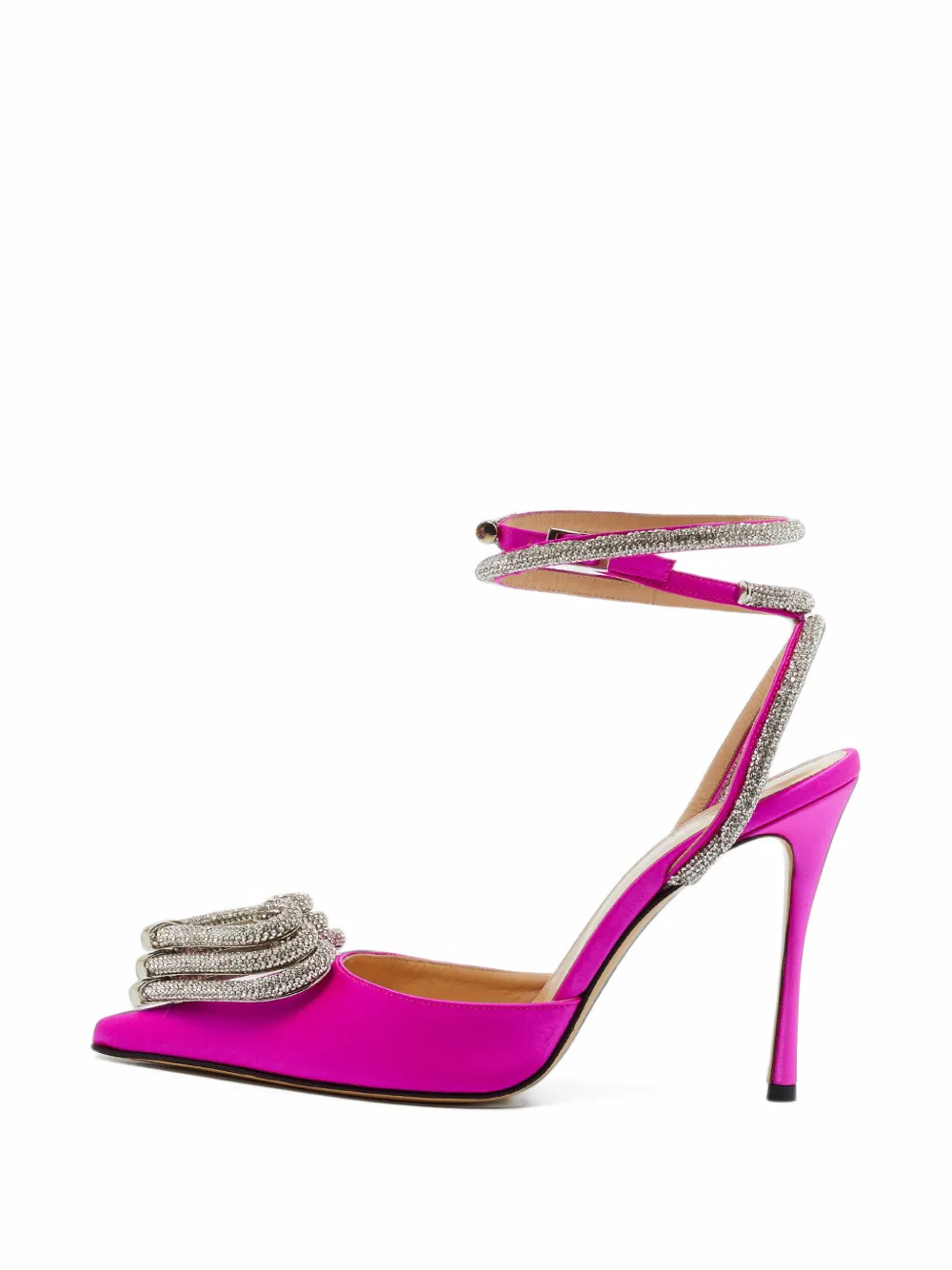 MACH & MACH Triple Heart crystal-embellished pumps - Rosa