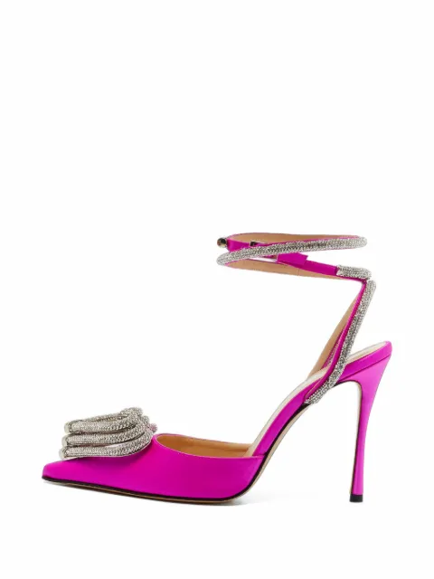 MACH & MACH Triple Heart crystal-embellished pumps