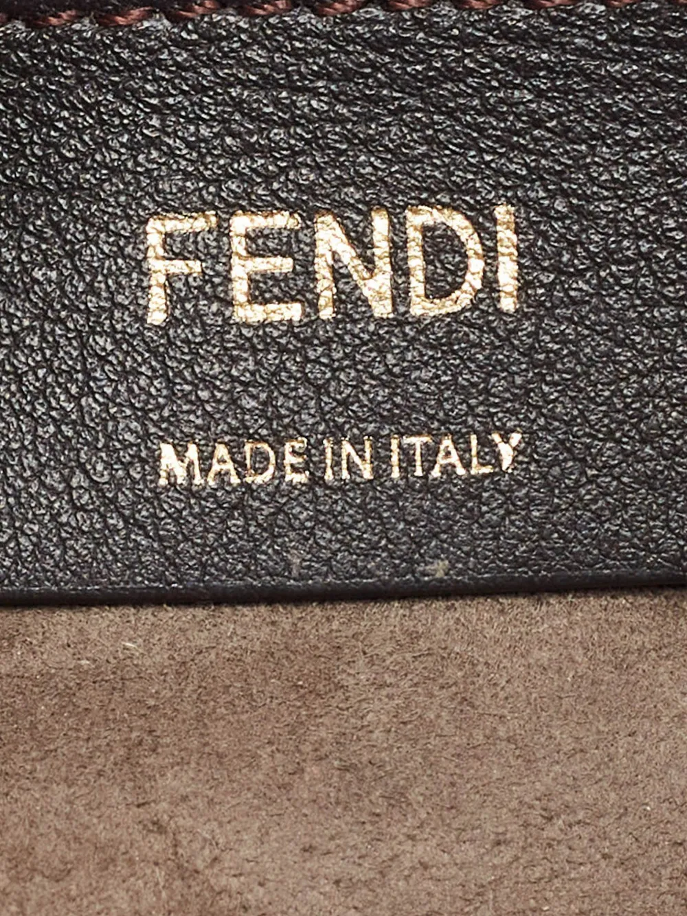 Fendi Pre-Owned 2019 Zucca-monogram chain-strap mini bag Bruin