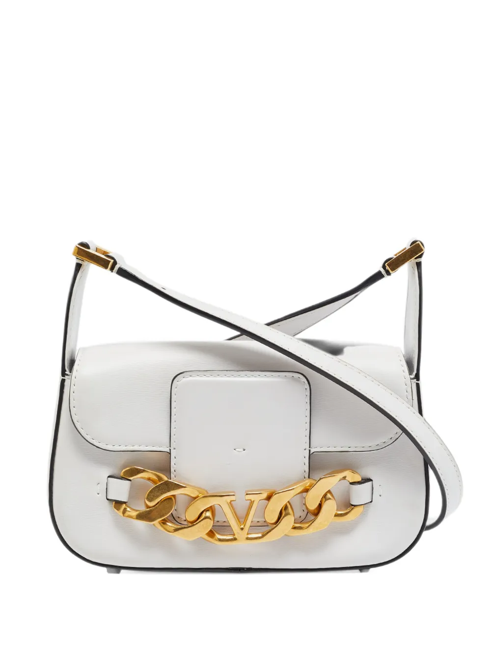 Valentino Garavani Pre-Owned VLogo chain shoulder bag - Bianco