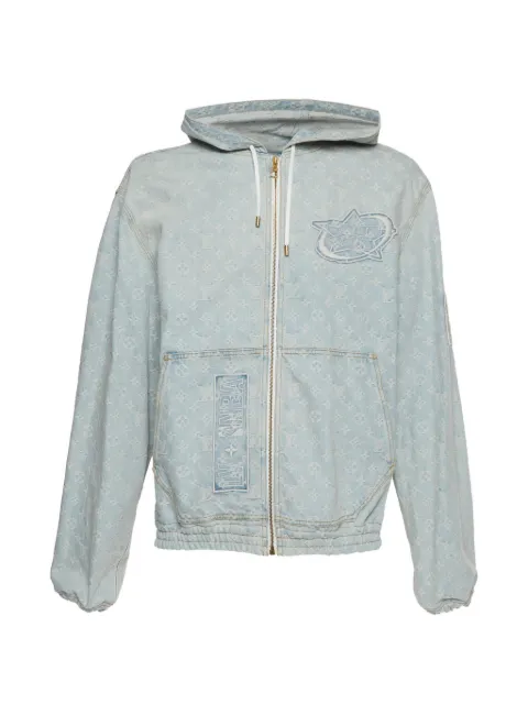 Louis Vuitton Pre-Owned x NBA Monogram hooded denim jacket