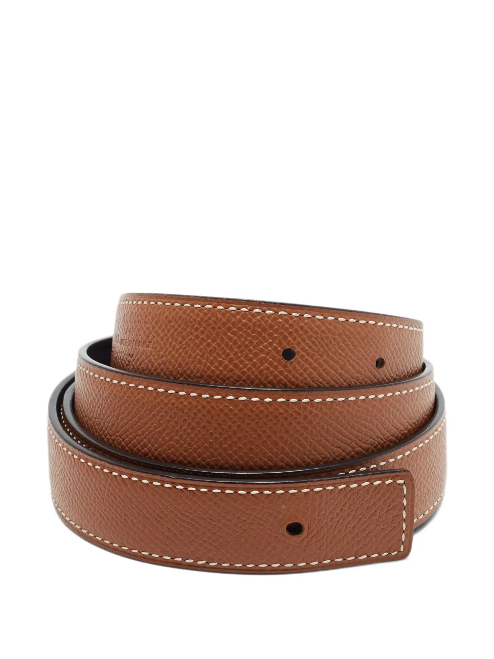 Hermès Pre-Owned 2023 Swift Epsom leather belt strap - Braun