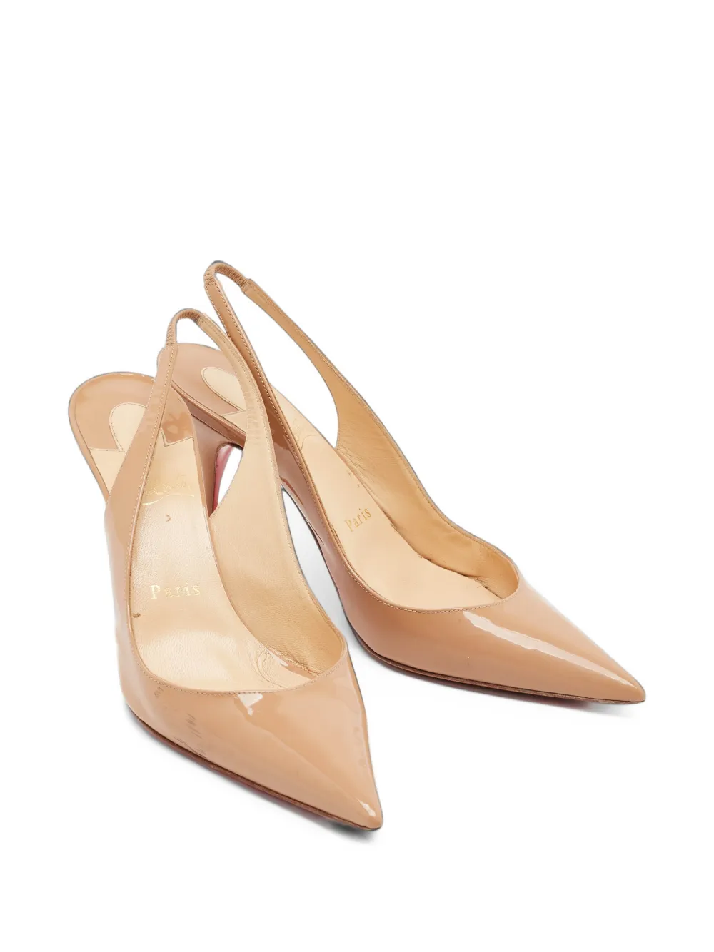 Christian Louboutin Pre-Owned Miss Z slingback pumps - Nude