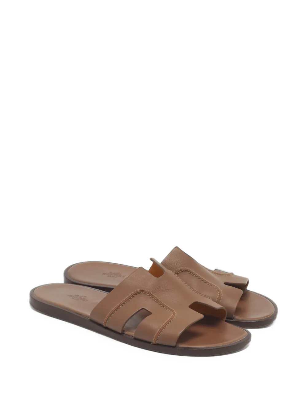 Hermès Pre-Owned Izmir H-shaped sandals - Marron