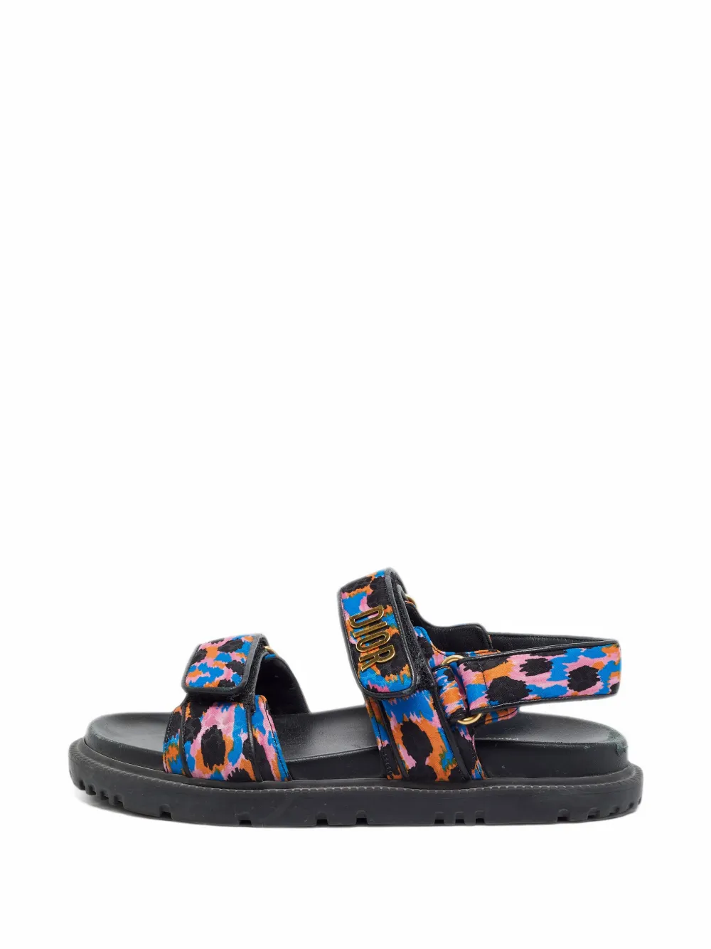 Christian Dior Pre-Owned Dioract logo-charm sandals - Nero