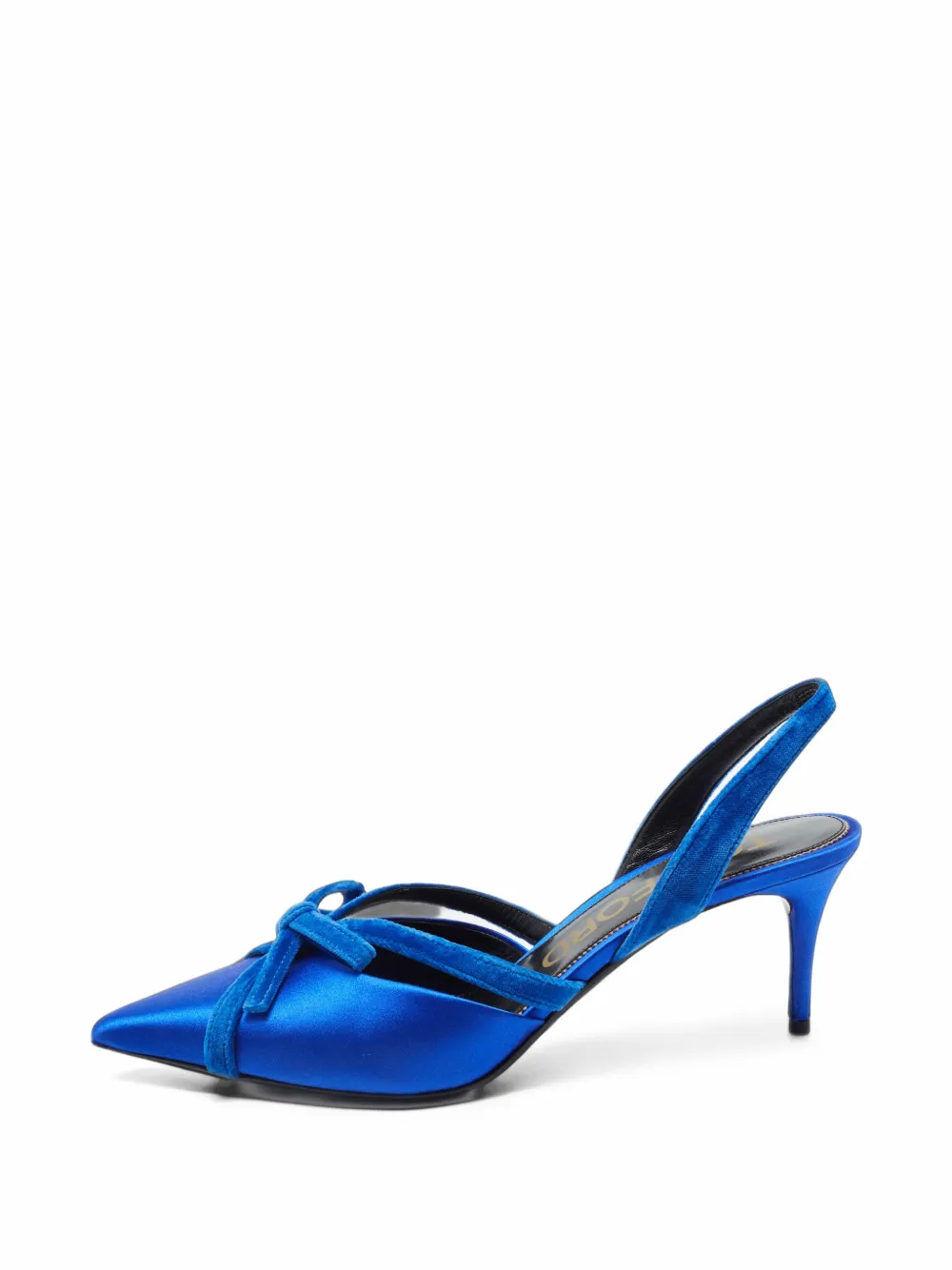 Tom Ford Vintage bow-detail slingback pumps - Blau