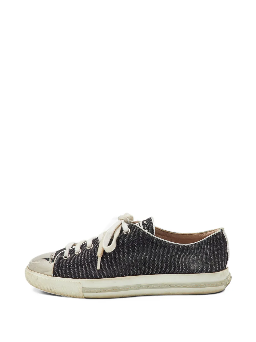 Miu Miu Pre-Owned lace-up sneakers - Schwarz