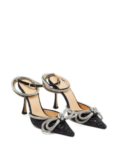 MACH & MACH Double Bow ankle-strap pumps