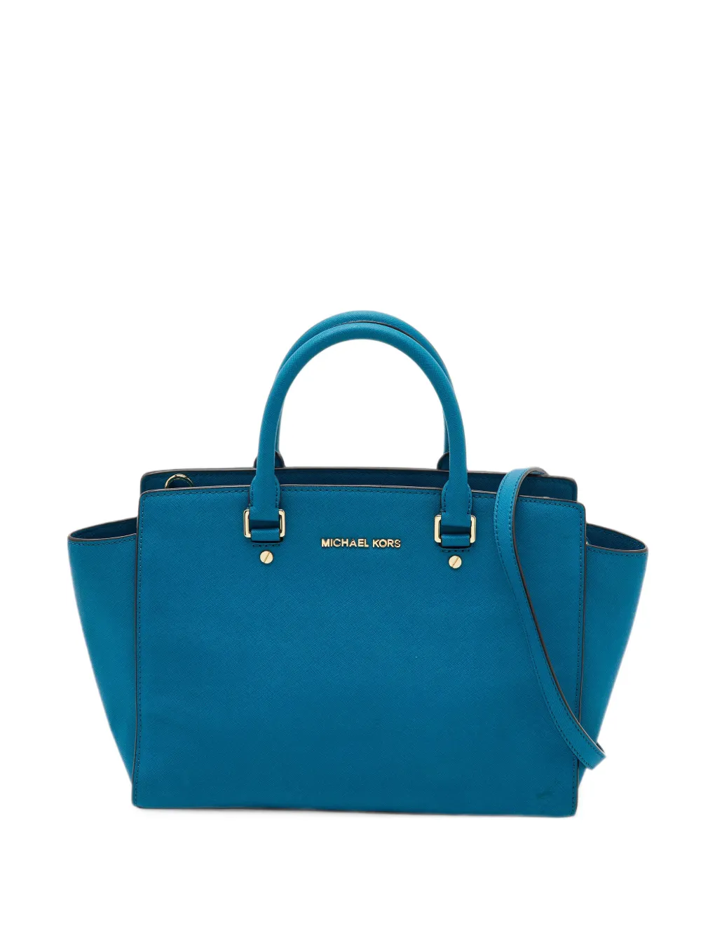 Michael Kors Vintage Selma leather satchel bag - Blu