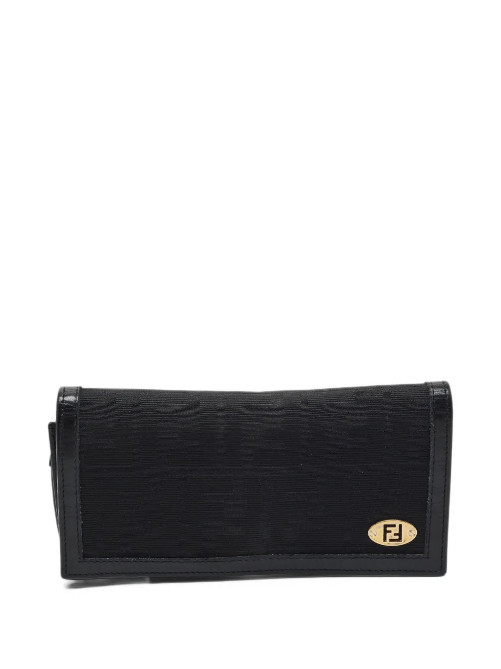 Fendi Pre-Owned 2011 Zucca flap continental wallet - Schwarz