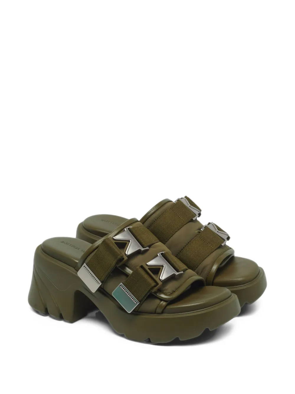 Bottega Veneta Pre-Owned Flash Bomber platform sandals - Green