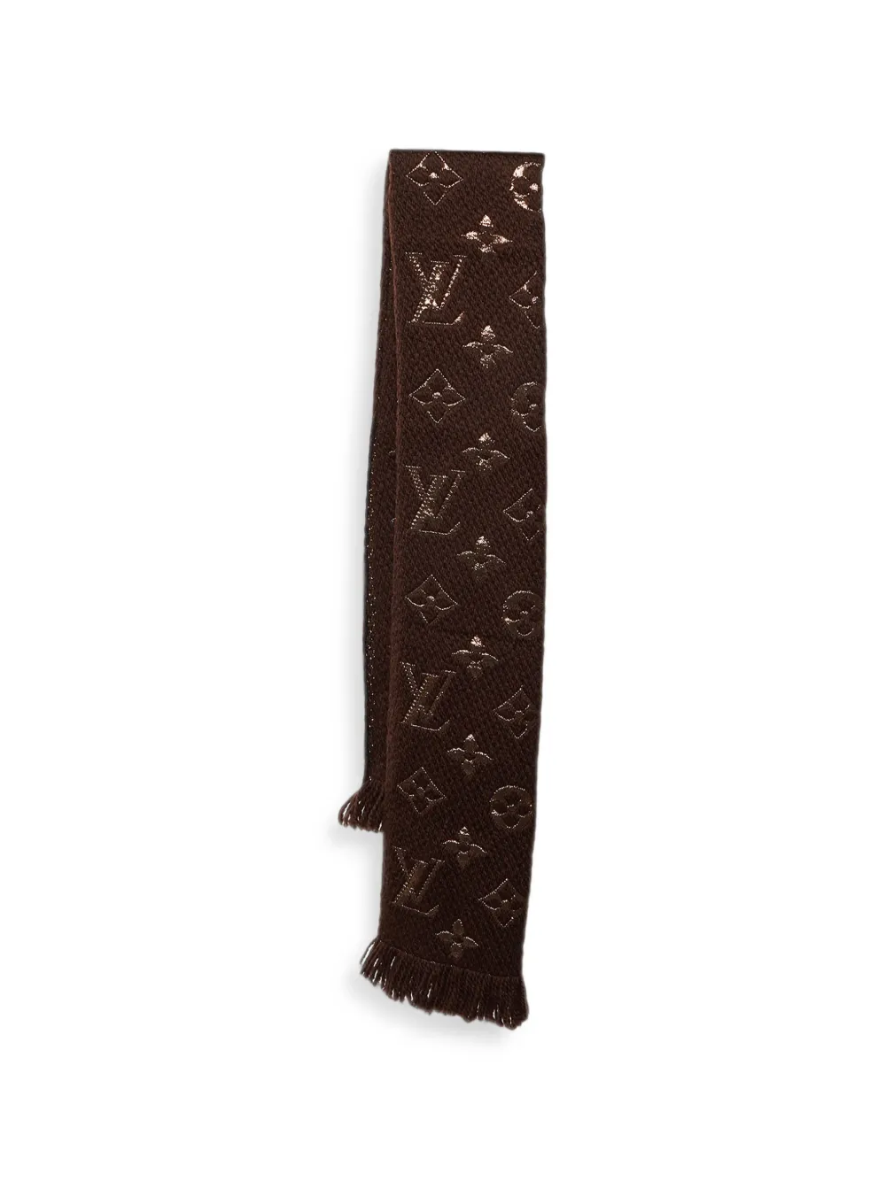 Louis Vuitton Pre-Owned Logomania scarf - Marrone
