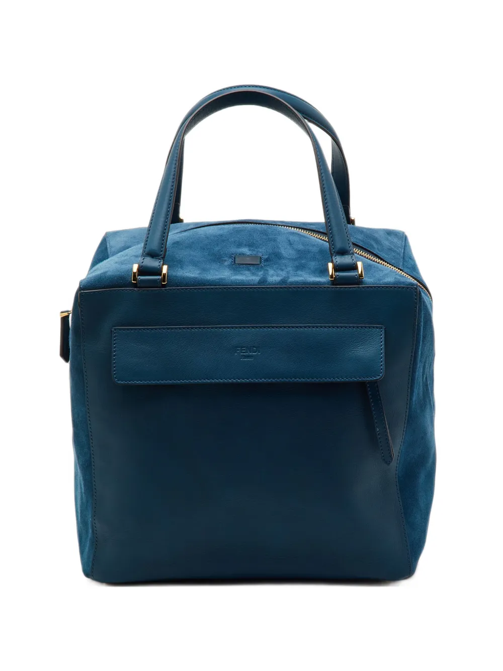 Fendi Pre-Owned 2013 suede satchel bag - Blau