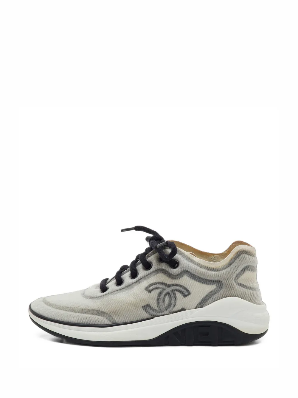 CHANEL Pre-Owned CC mesh sneakers - Grau