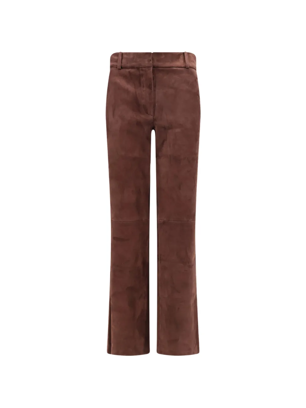 Arma Jen stretch-suede trousers - Marrone