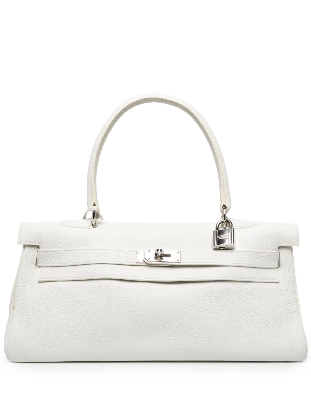 Hermès Pre-Owned 2009 Clemence JPG Kelly 42 shoulder bag - White