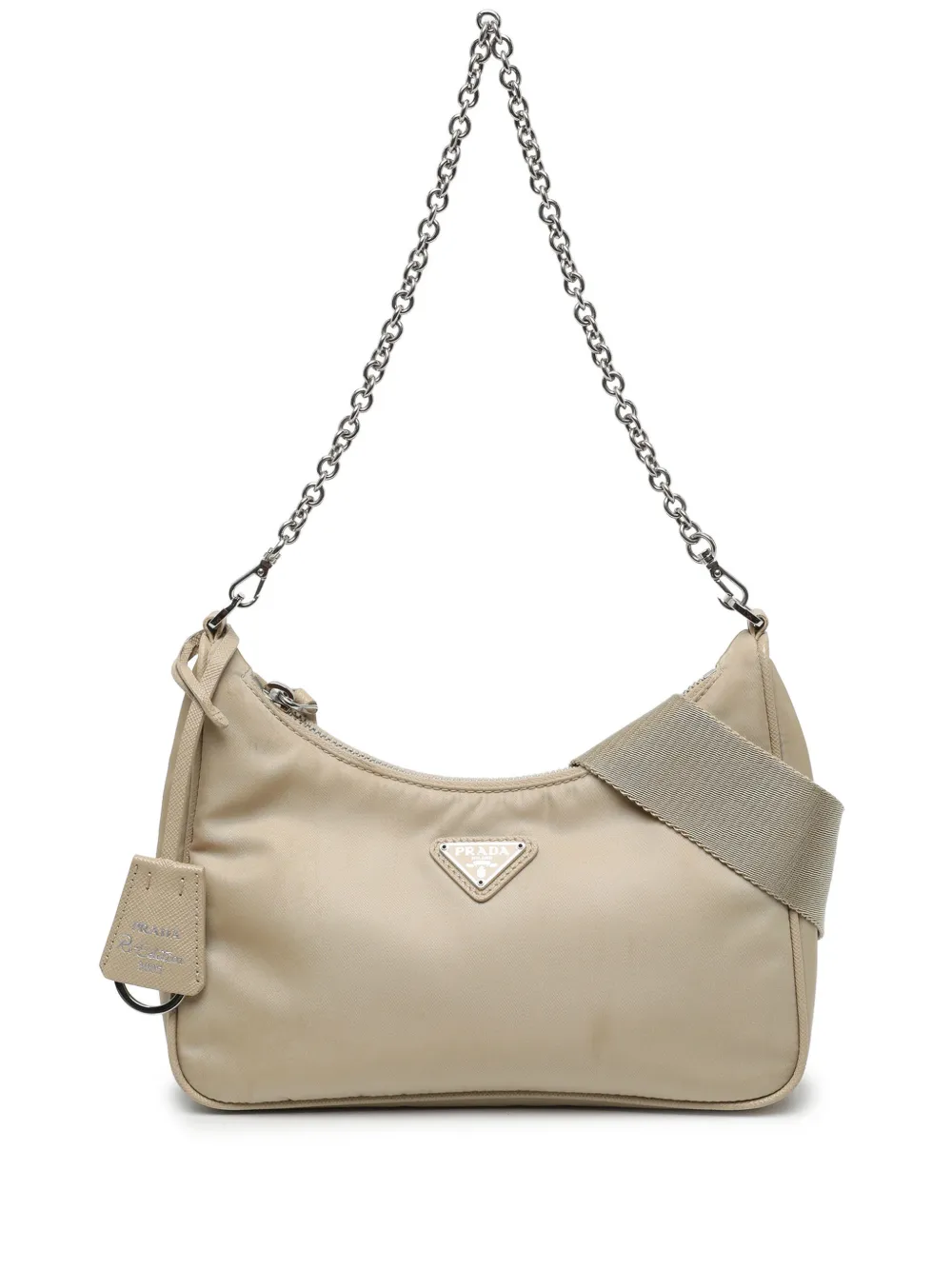 Prada Pre-Owned 2019-2026 Re Nylon Re Edition 2005 satchel - Nude