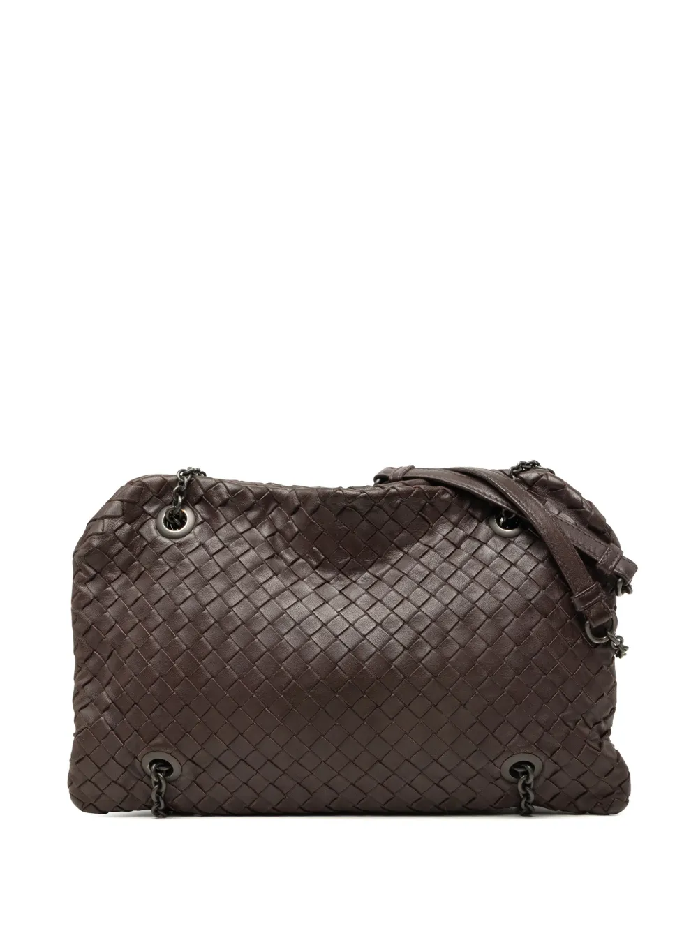 Bottega Veneta Pre-Owned 2012-2026 Nappa Intrecciato Duo shoulder bag - Braun