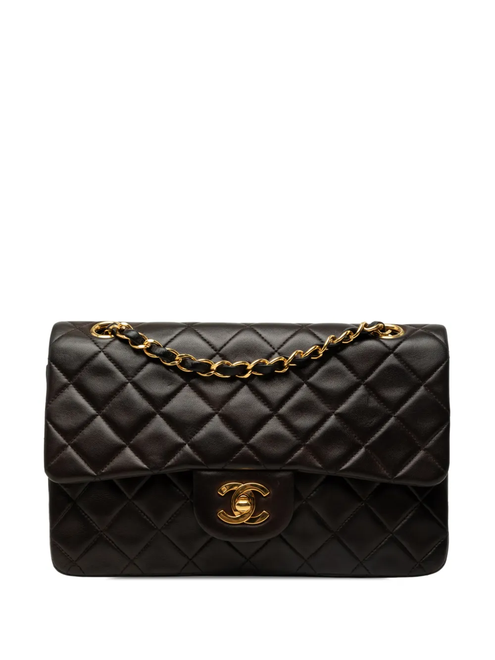 CHANEL Pre-Owned 1994-1996 Small Classic Lambskin Double Flap shoulder bag - Black