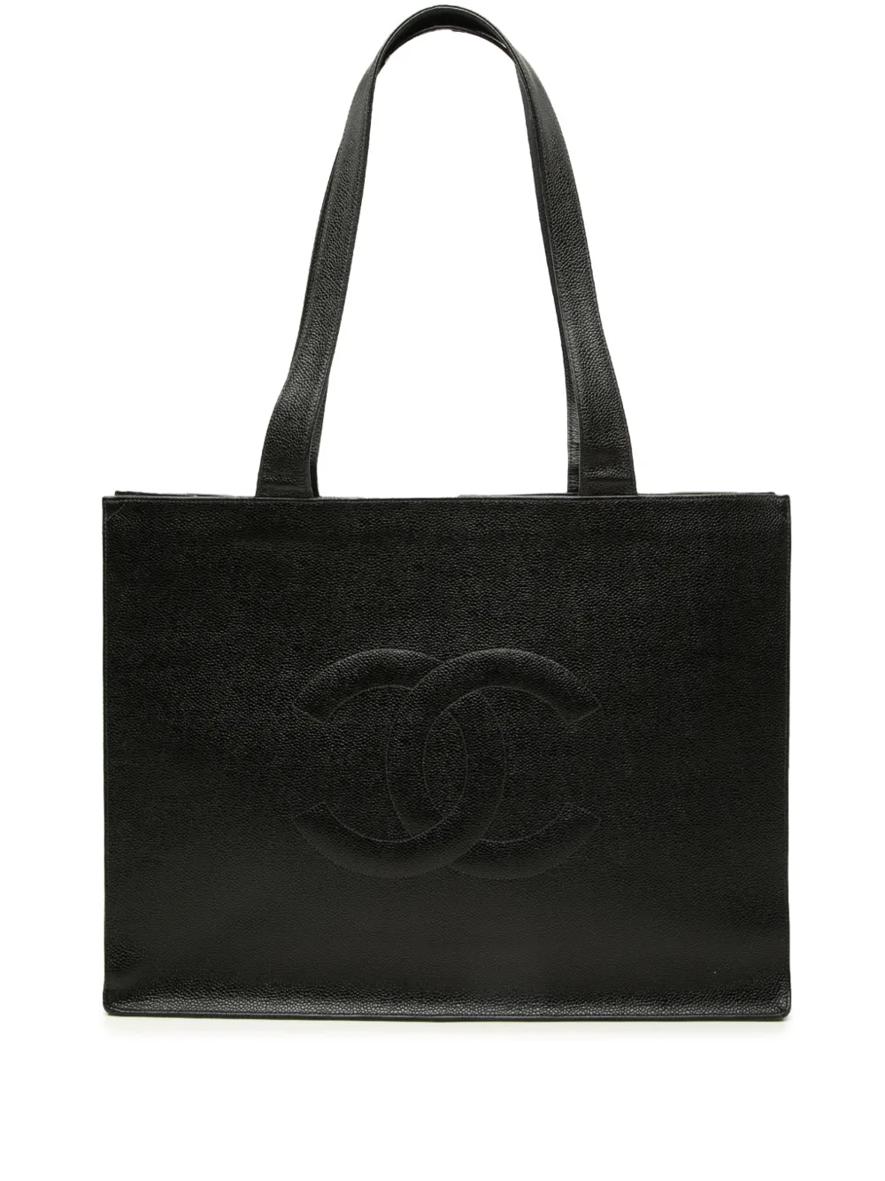 CHANEL Pre-Owned 1997-1999 CC Caviar tote bag - Black